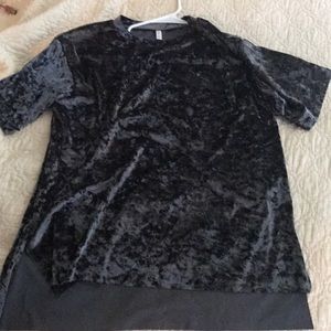 Metallic woman's top